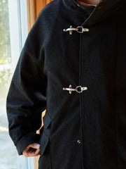 フライトボタン テクスチャードコート