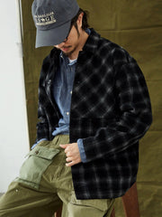 マルチポケット チェック柄 ジャケット