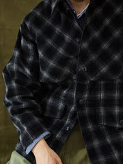 マルチポケット チェック柄 ジャケット