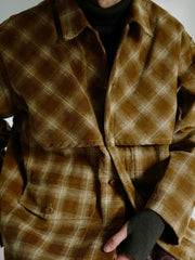 マルチポケット チェック柄 ジャケット