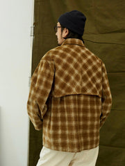 マルチポケット チェック柄 ジャケット