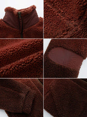 シェルパ フリース グラデーション 立襟ジャケット