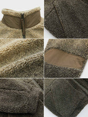 シェルパ フリース グラデーション 立襟ジャケット