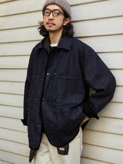 ダブルブレスト デニム ジャケット