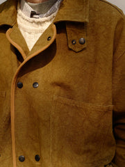 ダブルブレスト デニム ジャケット