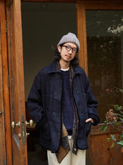 ダブルブレスト デニム ジャケット