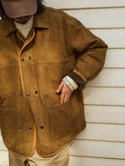 ダブルブレスト デニム ジャケット