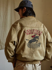 刺繍入り ダービー ジャケット