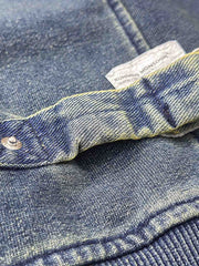 グラデーション インディゴ染めスウェット