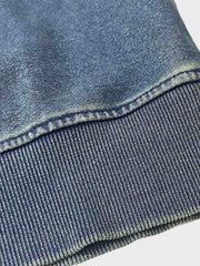 グラデーション インディゴ染めスウェット