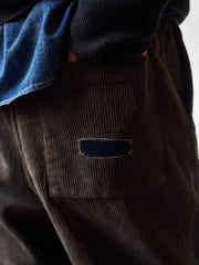 パッチワーク カーキ色 コーデュロイ スラックス