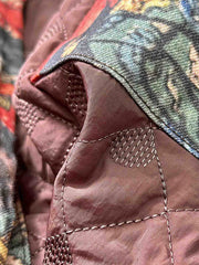 関羽プリント 中綿ジャケット