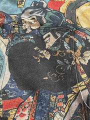 関羽プリント 中綿ジャケット