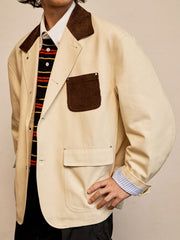 2WAYコーデュロイ襟 ワークジャケット