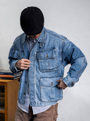 4 ポケット ウォッシュ デニムジャケット