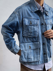 4 ポケット ウォッシュ デニムジャケット