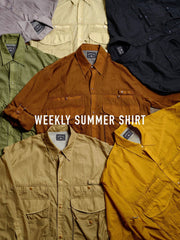 7色展開 ナイロン UVカットシャツ