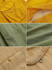 7色展開 ナイロン UVカットシャツ