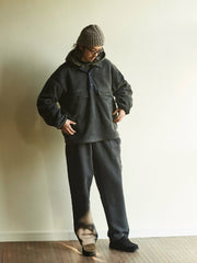 スナップ フリース プルオーバー