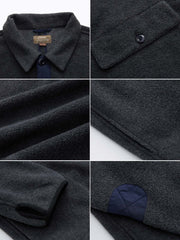 スナップ フリース プルオーバー