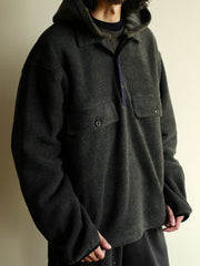 スナップ フリース プルオーバー