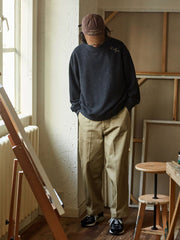 ツイル高捻綿チノパンツ