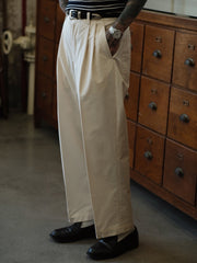 高腰ワイド ホワイトパンツ