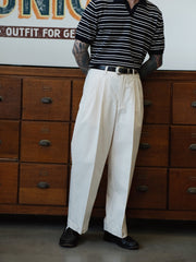 高腰ワイド ホワイトパンツ