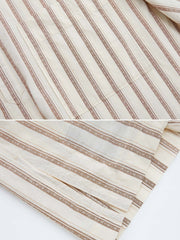 ジャガード ストライプ 半袖シャツ