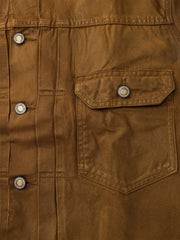 PUコーティングデニムジャケット