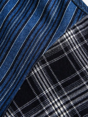 パッチワークチェックデニムジャケット