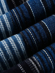 パッチワークチェックデニムジャケット