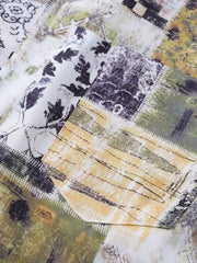 パッチワークプリントハワイアンシャツ