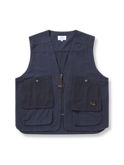 パッチワークデザインの多機能ベスト