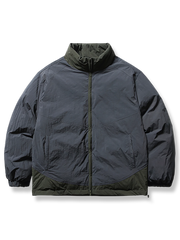 パッチワーク立ち襟中綿ジャケットの製品イメージ