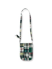 製品画像: Patchworkヒャクヤ布チェックパッチワークショルダーバッグの全体像