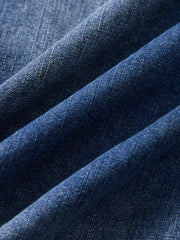 パール調スナップ デニムウエスタンシャツ