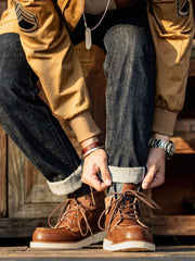 折り返し可能 2way ワークブーツ