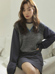 ウエストゴムハイウエストスリムスカート