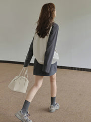 ウエストゴムハイウエストスリムスカート