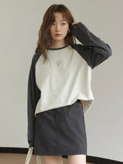 ウエストゴムハイウエストスリムスカート