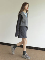 ウエストゴムハイウエストスリムスカート