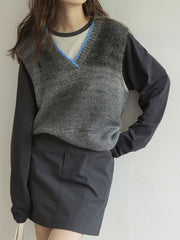 ウエストゴムハイウエストスリムスカート