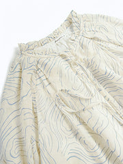 シミズウェーブロングスリーブドレス