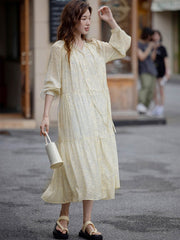 シミズウェーブロングスリーブドレス