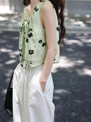 グリーンキャミソール