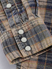 クラシック ヴィンテージ チェック長袖シャツ