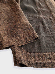 シルクパッチワークカーディガン袢纏