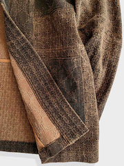 シルクパッチワークカーディガン袢纏