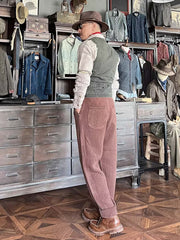 ウォッシュドスクラッチジャカードベスト